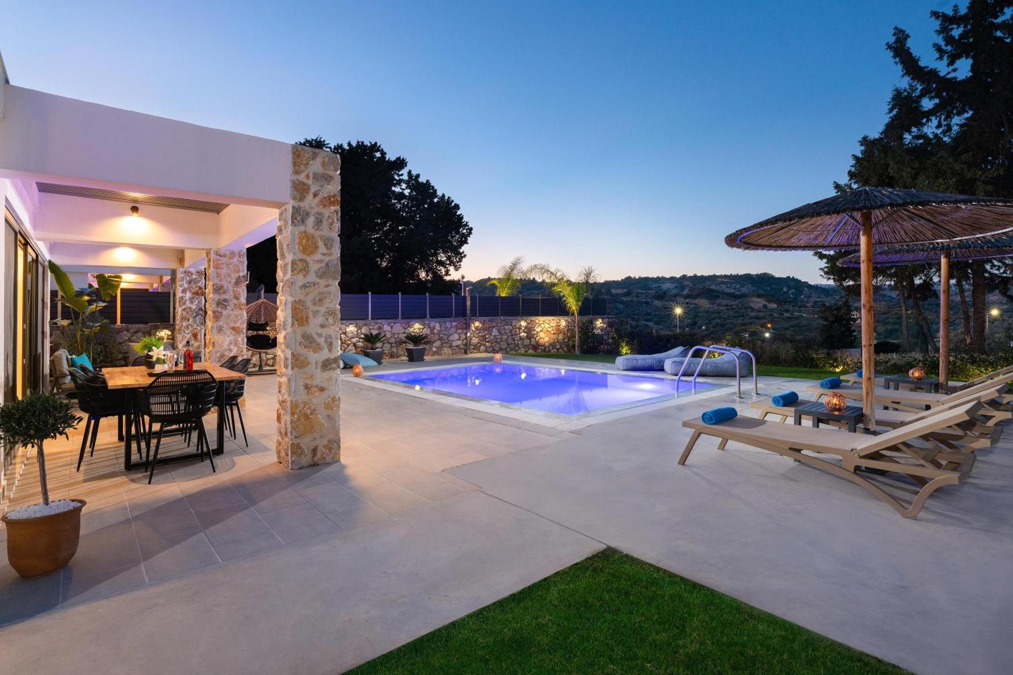 Aiora Luxury Villas Afantou Ngoại thất bức ảnh